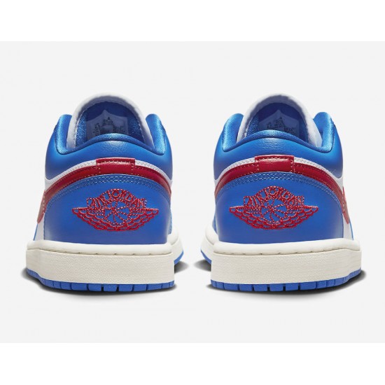 AIR JORDAN 1 LOW 'SPORT BLUE GYM RED' WMNS 2023 DC0774-416