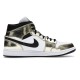 Nike Air Jordan 1 Mid AJ1 Metallic Gold Black White DC1419-700