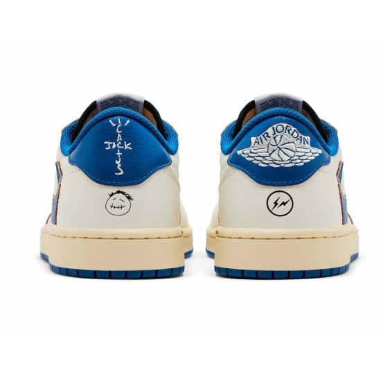 Fragment Design x Travis Scott x Jordan 1 Low OG SP 'Sail Military Blue' 2025 DM7866-104