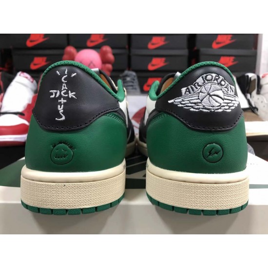 Travis Scott x Air Jordan 1 Retro Low Green Black White DM7866-128