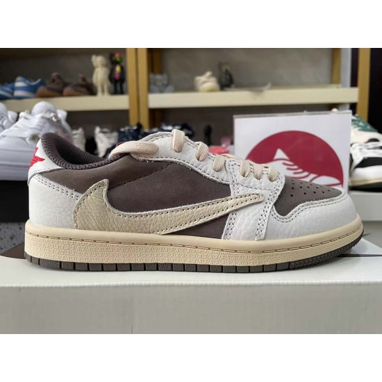 Children's shoes TRAVIS SCOTT X AIR JORDAN 1 LOW OG PS 'REVERSE MOCHA' DO5442-162