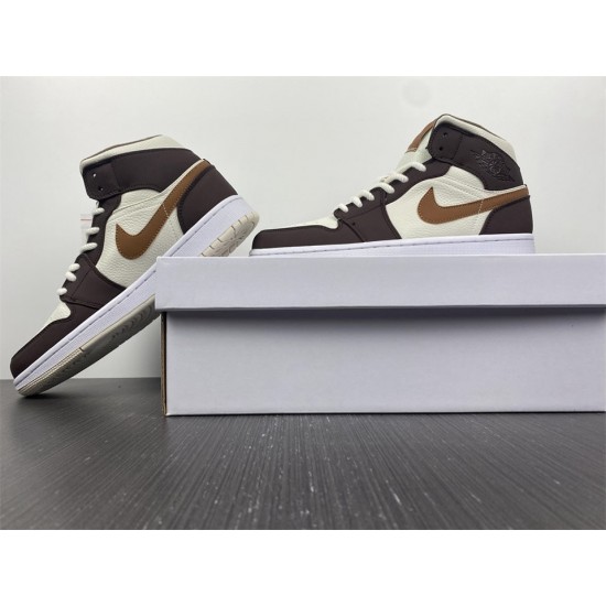 Air Jordan 1 Mid Brown Fleece 2022 DO6699-200