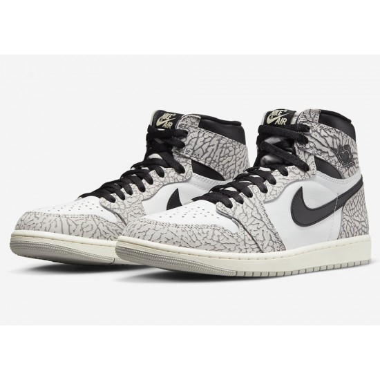 AIR JORDAN 1 RETRO HIGH OG 'WHITE CEMENT' 2023 DZ5485-052