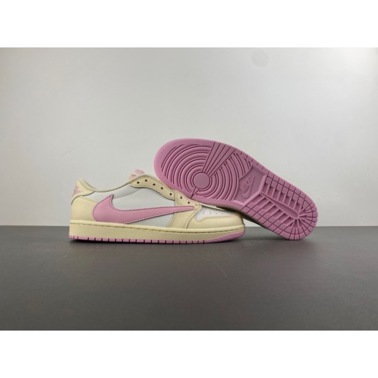 Travis Scott x Jordan 1 Retro Low OG 'Muslin Pink' 2026 IQ7604-100