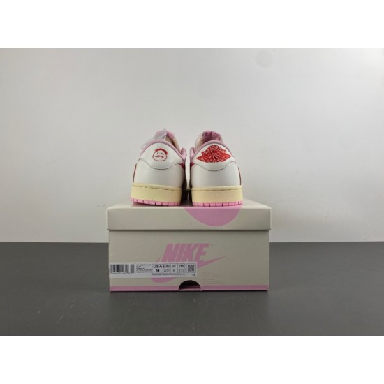 Travis Scott x Jordan 1 Retro Low OG 'Sail Tropical Pink' 2026 IQ7604-101
