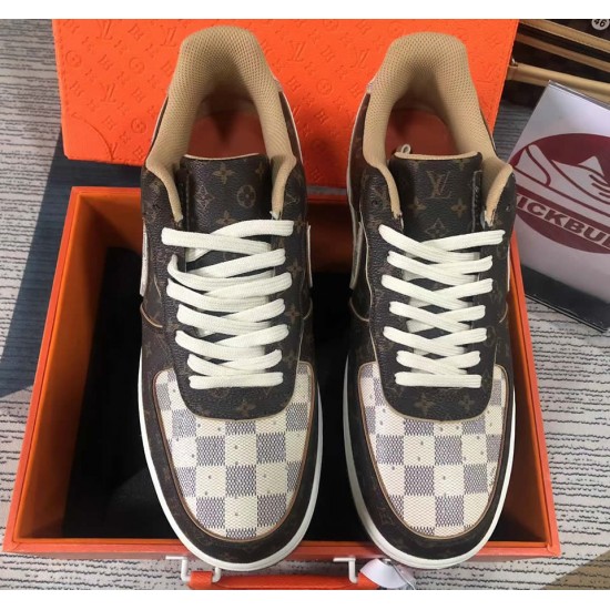 Louis Vuitton x Air Force 1 Trainer Sneaker Brown white Special Box 8A8PYL-101