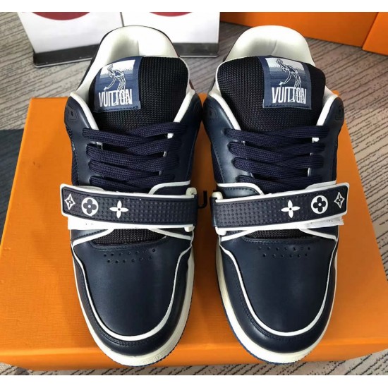 LOUIS VUITTON LV Trainer Dark Blue White