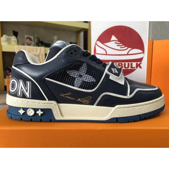 LOUIS VUITTON LV Trainer Dark Blue White