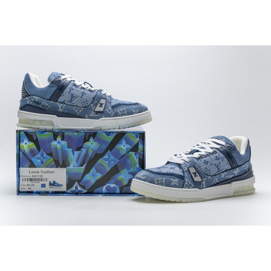 Louis Vuitton Blue denim Trainer Sneaker