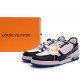 Louis Vuitton Trainer Black Blue GO122011