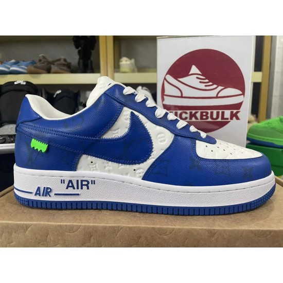 Louis Vuitton x Air Force 1 Trainer Sneaker Blue White