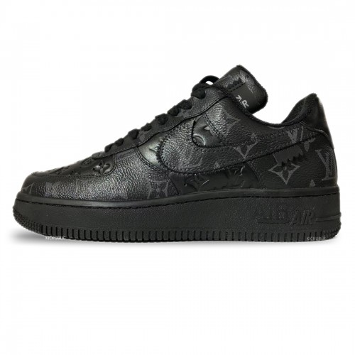 Louis Vuitton x Air Force 1 Trainer Sneaker Black LK0237