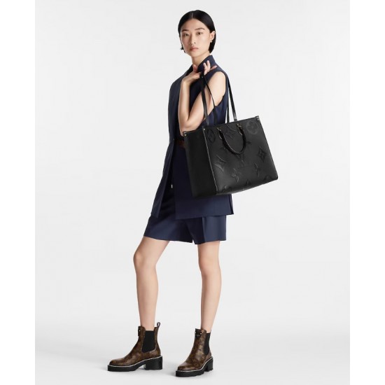 Louis Vuitton Monogram Empreinte Balck Leather Handbag 