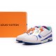 Louis Vuitton Trainer White Green Purple MS0225