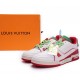 Louis Vuitton Trainer White Red Green