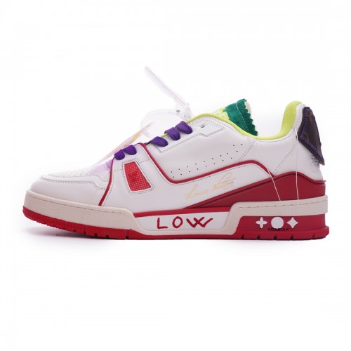 Louis Vuitton Trainer White Yellow Green 2021