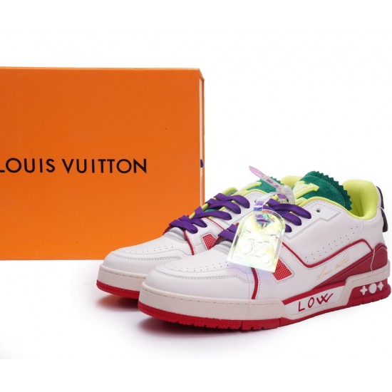 Louis Vuitton Trainer White Yellow Green 2021