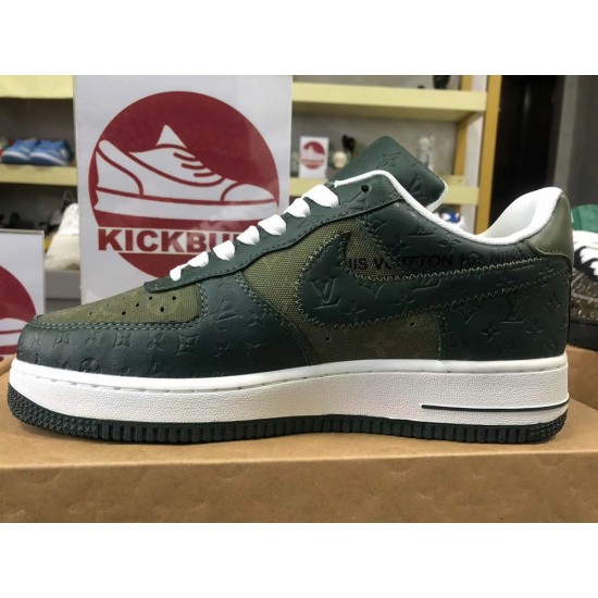 Louis Vuitton x Air Force 1 low Dark Green