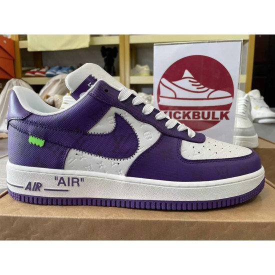 Louis Vuitton x Air Force 1 Trainer Sneaker purple White