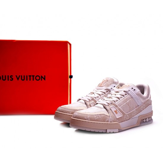 Louis Vuitton Trainer White Denim