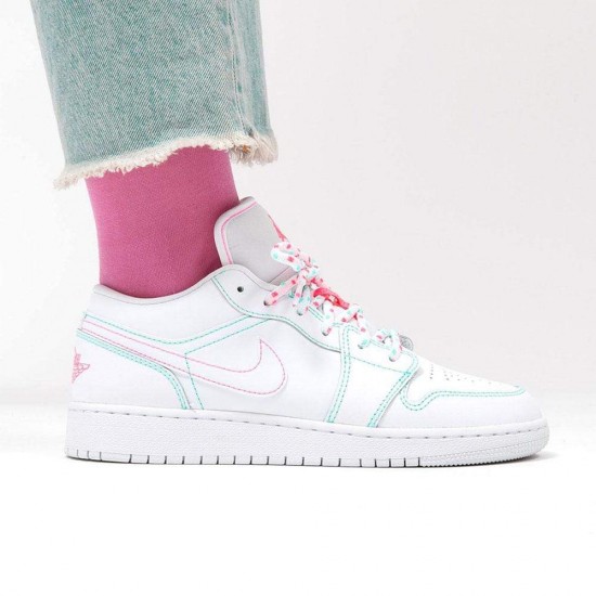 Nike Air Jordan 1 Low GS 'Aurora Green' 554723-101