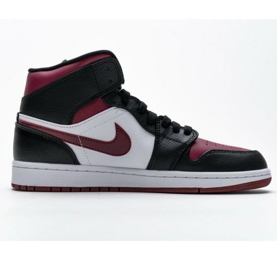 Air Jordan 1 Mid 'Bred Toe' 554724-066