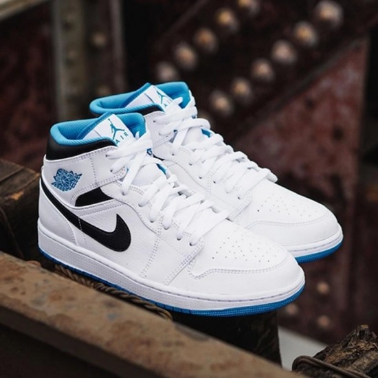 Nike Air Jordan 1 Mid 'Laser Blue' 554724-141