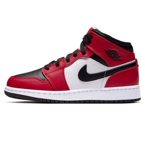 Nike Air Jordan 1 Mid GS 'Chicago Black Toe' 554725-069