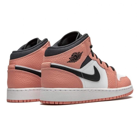 Air Jordan 1 Mid GS 'Pink Quartz' 555112-603