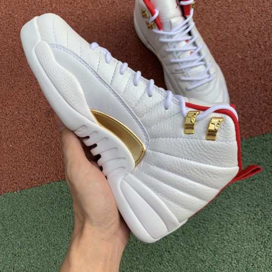 Nike AIR JORDAN 12 "FIBA" 2019 WHITE/UNIVERSITY RED/GOLD 130690-107