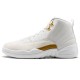 AIR JORDAN 12 RETRO OVO "WHITE / METALLIC GOLD" 873864-102