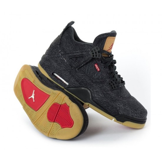 Air Jordan 4 Retro Levis black jeans 2025 A02571-001