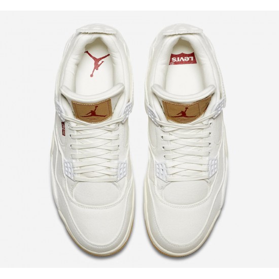 LEVI'S X AIR JORDAN 4 RETRO 'WHITE DENIM' 2018 AO2571-100