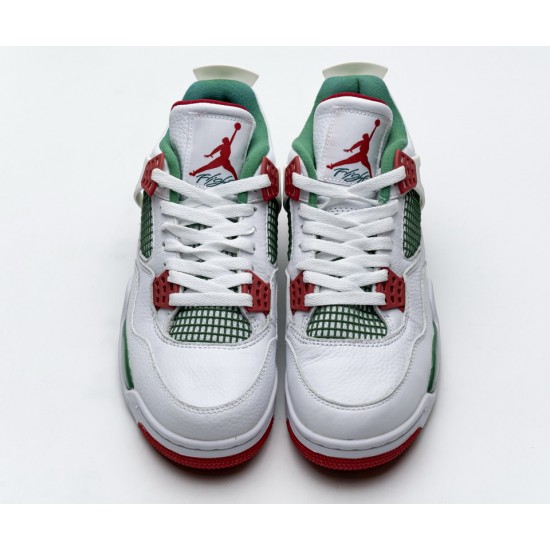 Nike Air Jordan 4 Retro White Green Red AQ3816-063