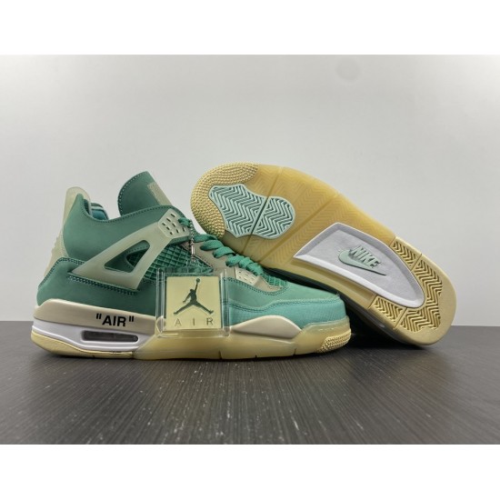 Off-White x Air Jordan 4 Sail Neptune/Tiffany Green CV9388-102