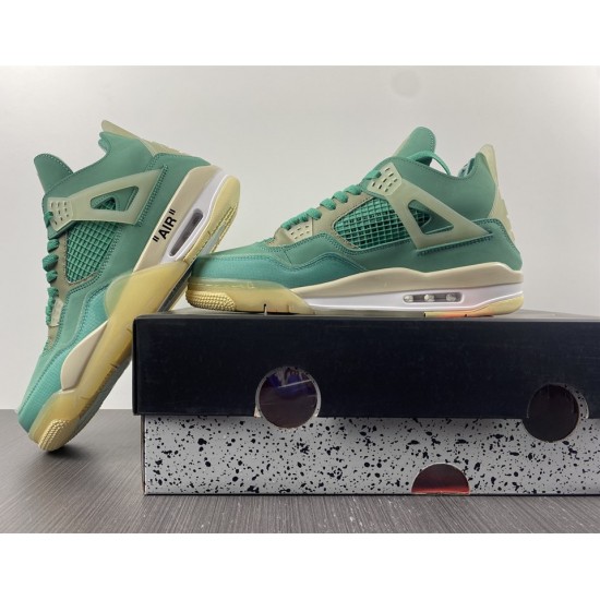 Off-White x Air Jordan 4 Sail Neptune/Tiffany Green CV9388-102