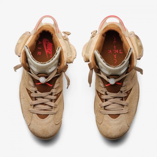 TRAVIS SCOTT X AIR JORDAN 6 RETRO 'BRITISH KHAKI' DH0690-200