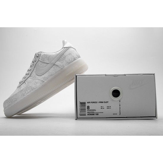 Fragment Clot x Nike Air Force 1 PRM White AO9286-100