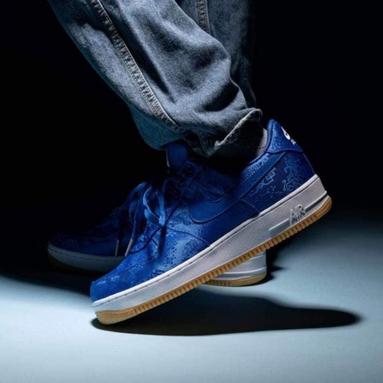 CLOT X Nike Air Force 1 PRM 'Royal Silk' CJ5290-400