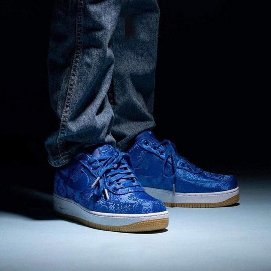 CLOT X Nike Air Force 1 PRM 'Royal Silk' CJ5290-400