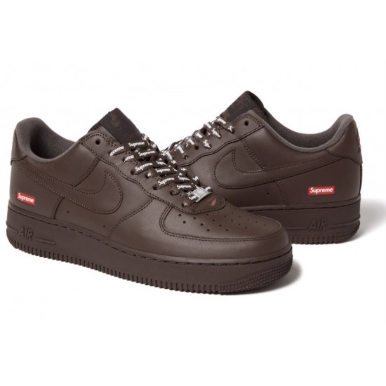 SUPREME X AIR FORCE 1 LOW 'BOX LOGO - BAROQUE BROWN' 2023 CU9225-200