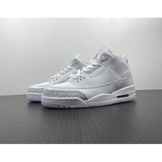 AIR JORDAN 3 RETRO PS 'TRIPLE WHITE' 429487-111