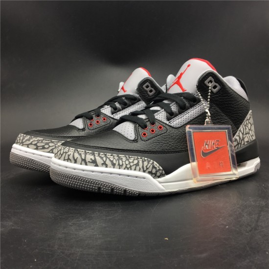 Nike AIR JORDAN 3 GS 'BLACK CEMENT' 854261-001