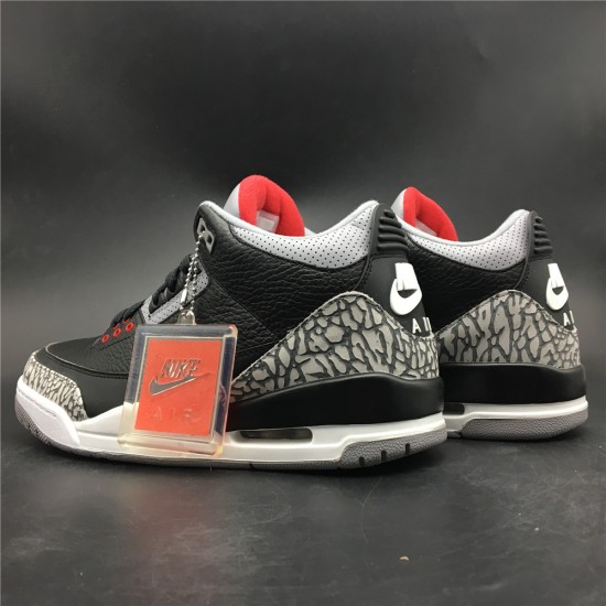 Nike AIR JORDAN 3 GS 'BLACK CEMENT' 854261-001