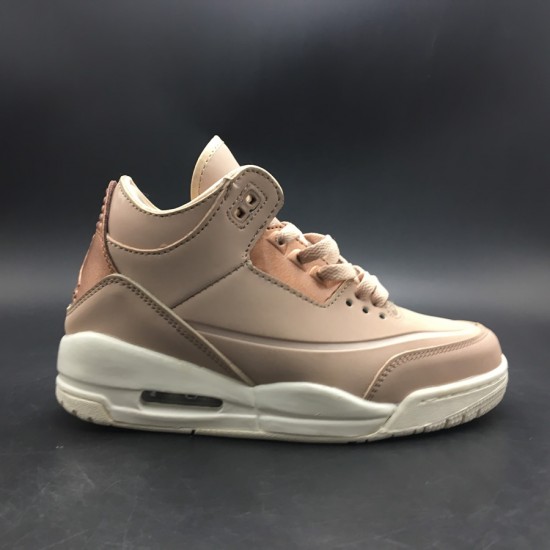 Nike AIR JORDAN 3 "PARTICLE BEIGE" SE ROSE GOLD WOMENS GS SIZE AH7859-205