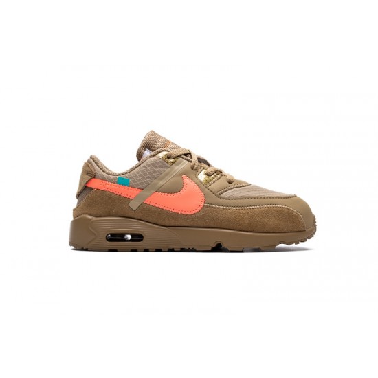 OFF-WHITE x Nike Air Max 90 BT 'Desert Ore' BV0852-200 Kid's shoes