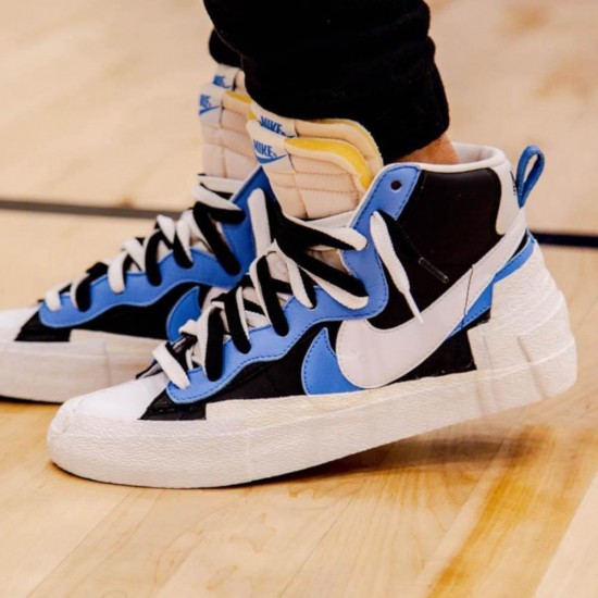 Sacai X Nike Blazer Mid 'Black Blue' BV0072-001