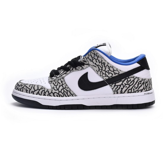 Nike Dunk Low Black White Blue CU1727-106