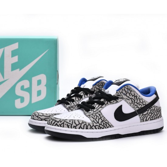 Nike Dunk Low Black White Blue CU1727-106