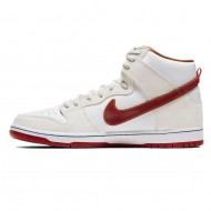 Nike SB Dunk 'SAIL' high Team Crimson CV9499-100